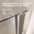 36-37 3/8" W x 72'' H Frameless Bifold Shower Door With 1/4" (6mm) Clear SGCC Tempered Glass, Pivot Swing Shower Glass Door in Chrome Finish-97962272