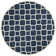 Carolene Hand Tufted Wool/Cotton/Latex Geometric Rug in Blue/Ivory