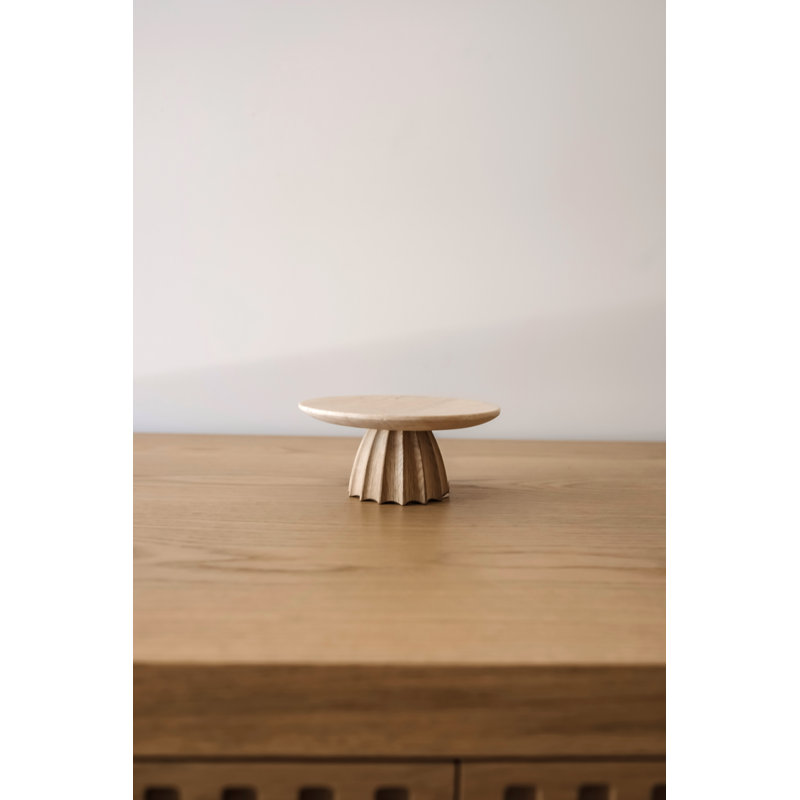Knox Travertine Pedestal Small