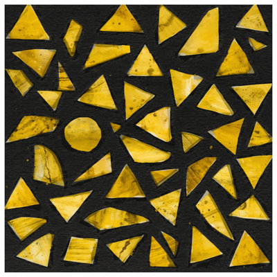 Yellow Geometric Shapes Wall Tapestry - Geometric Shapes Wall Decor