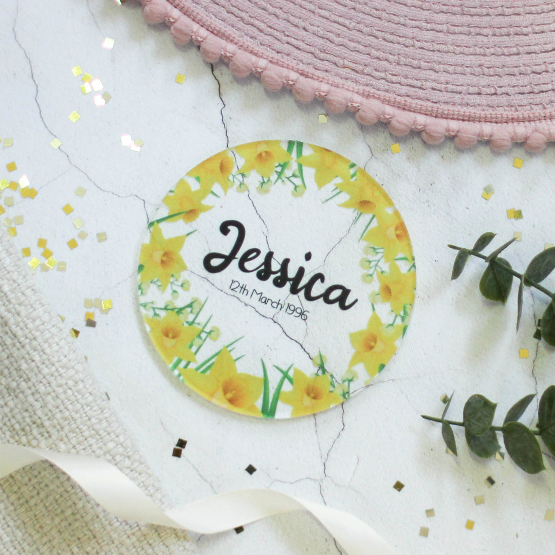 Acrylic Round 1 Piece Coaster