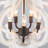 Tinnin 5-Light Farmhouse Chandeliers Lantern Adjustable Rustic Kitchen Island Cottage Candle Geometric Pendant-1151285661