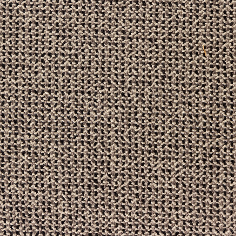 Ferris Dining Armchair, Gray Viscose/Polyester, Dark Brown