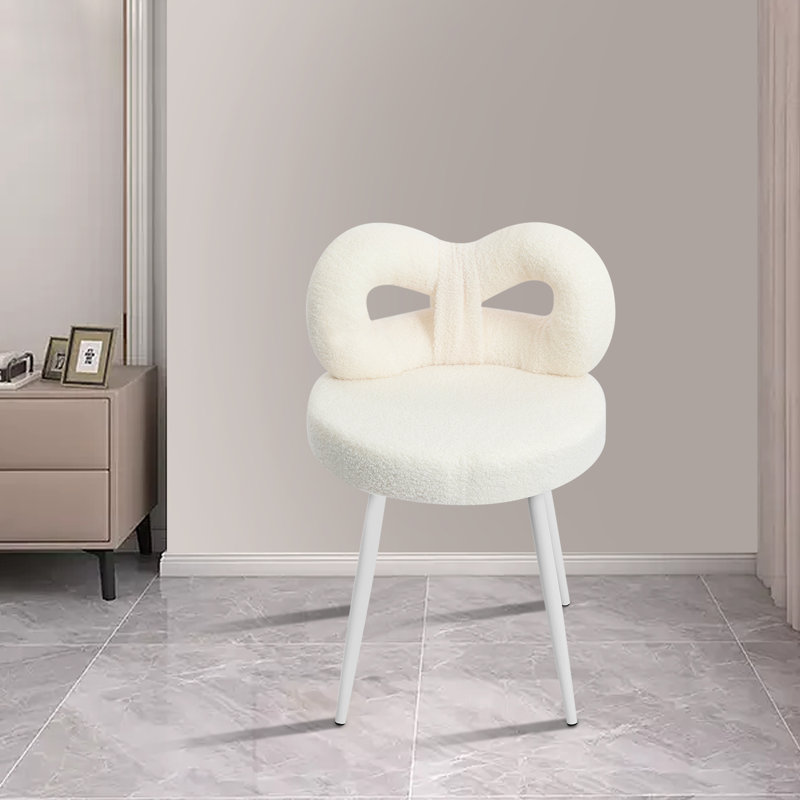 Makeup Chair With Soft Cushion And Backrest