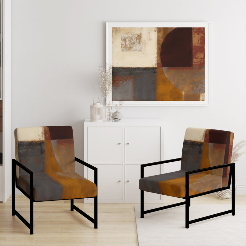 Culligan - Chaise rembourrée avec accoudoirs, Noir, noir, noir, noir