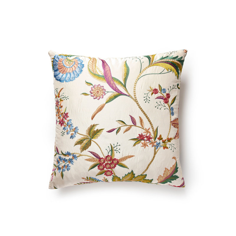 The MET x The House of Scalamandre Seraphine Pillow, Jewel Floral