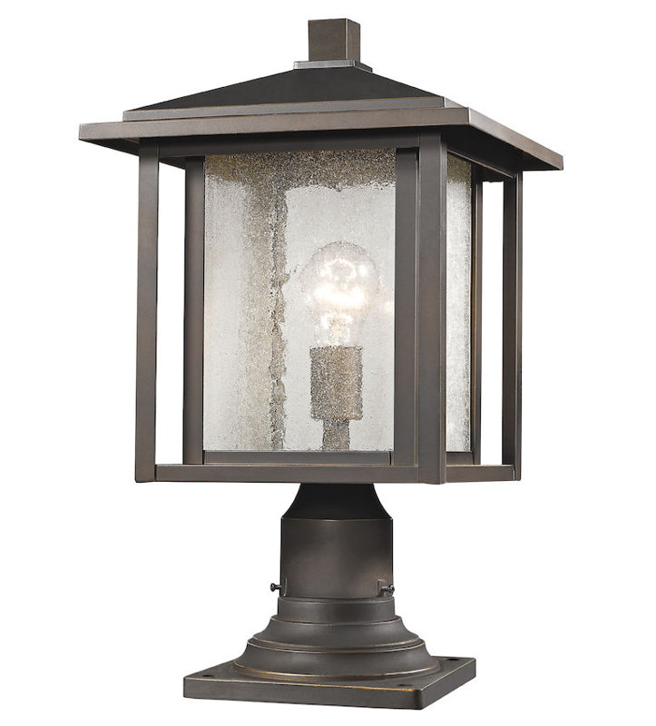 Iwan Pier Mount Light, 18" H x 11" W x 11" D, Black