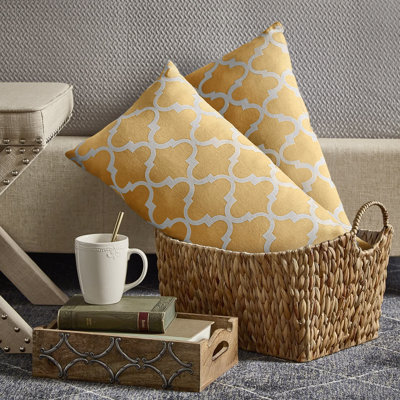 Housse et coussin rectangulaire en lin