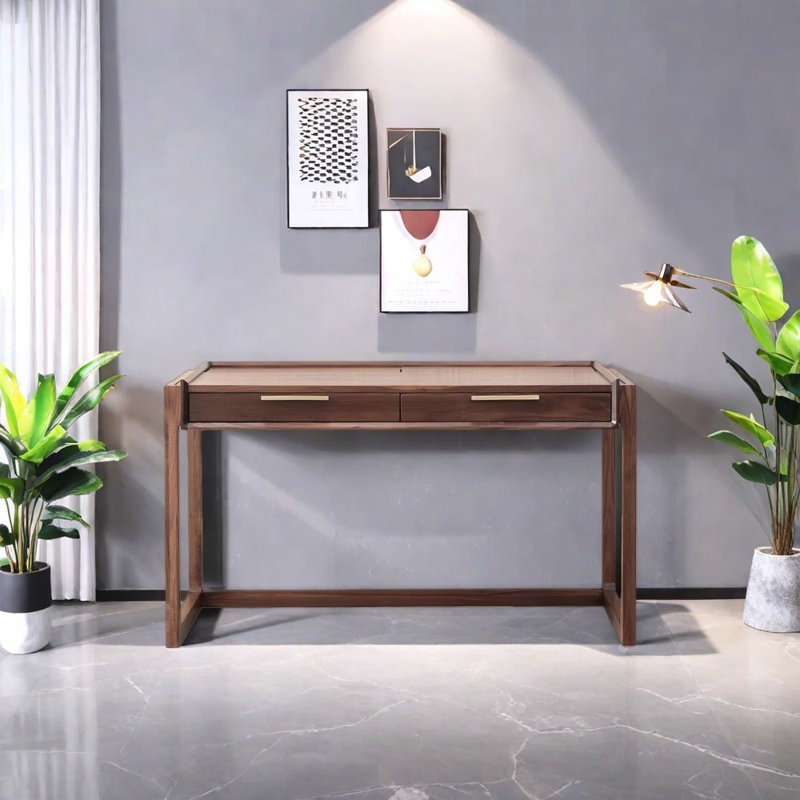 Bureau de style nordique, H 29,53 po x l 55,12 po x P 23,62 po