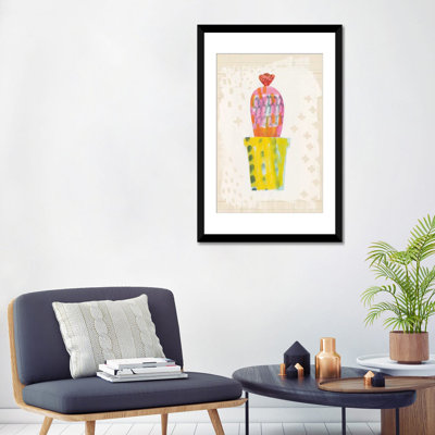 «Collage Cactus V.A, impression sur toile tendue