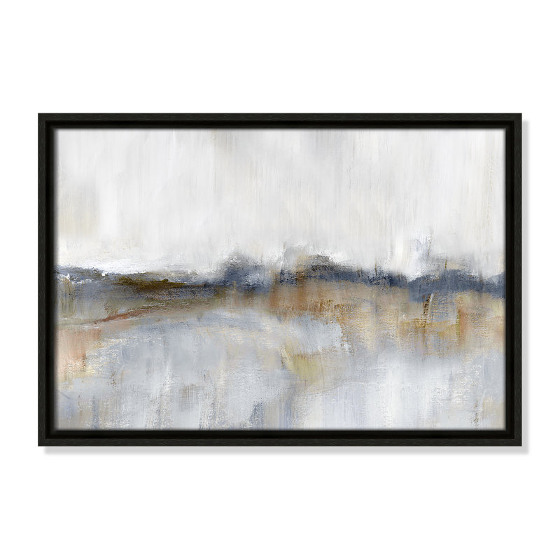 Autumnal Tide by Nan - Floater Frame Print on Canvas, 13.5'' H x 19.5'' W x 2'' D, Espresso Framed