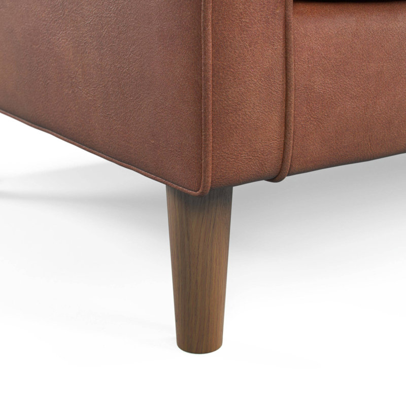 Henry Faux Leather Armchair, Tan