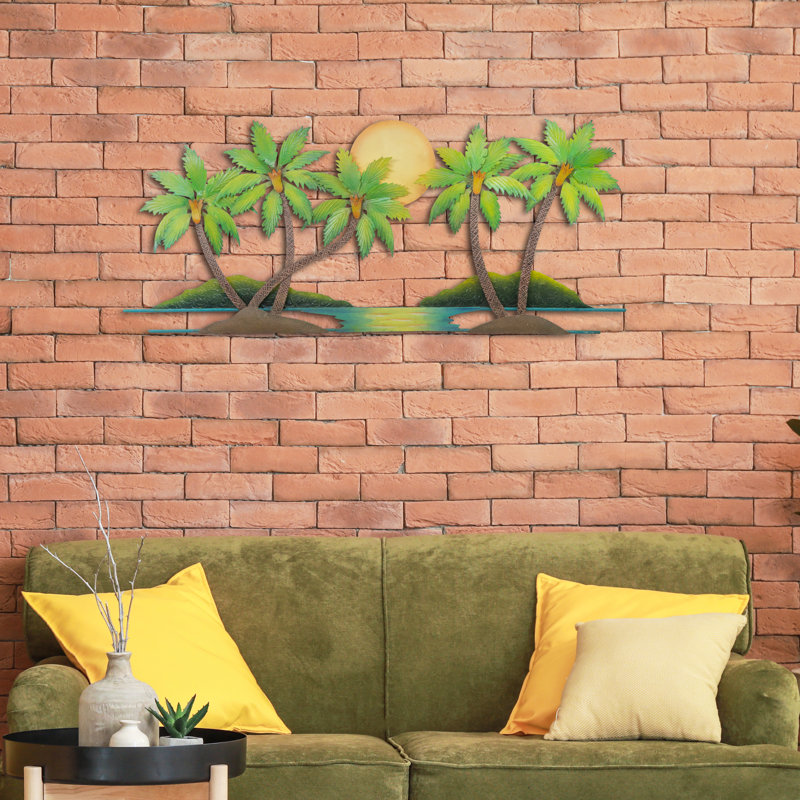 Handmade Coastal Landscape & Nature Wall Decor on Metal