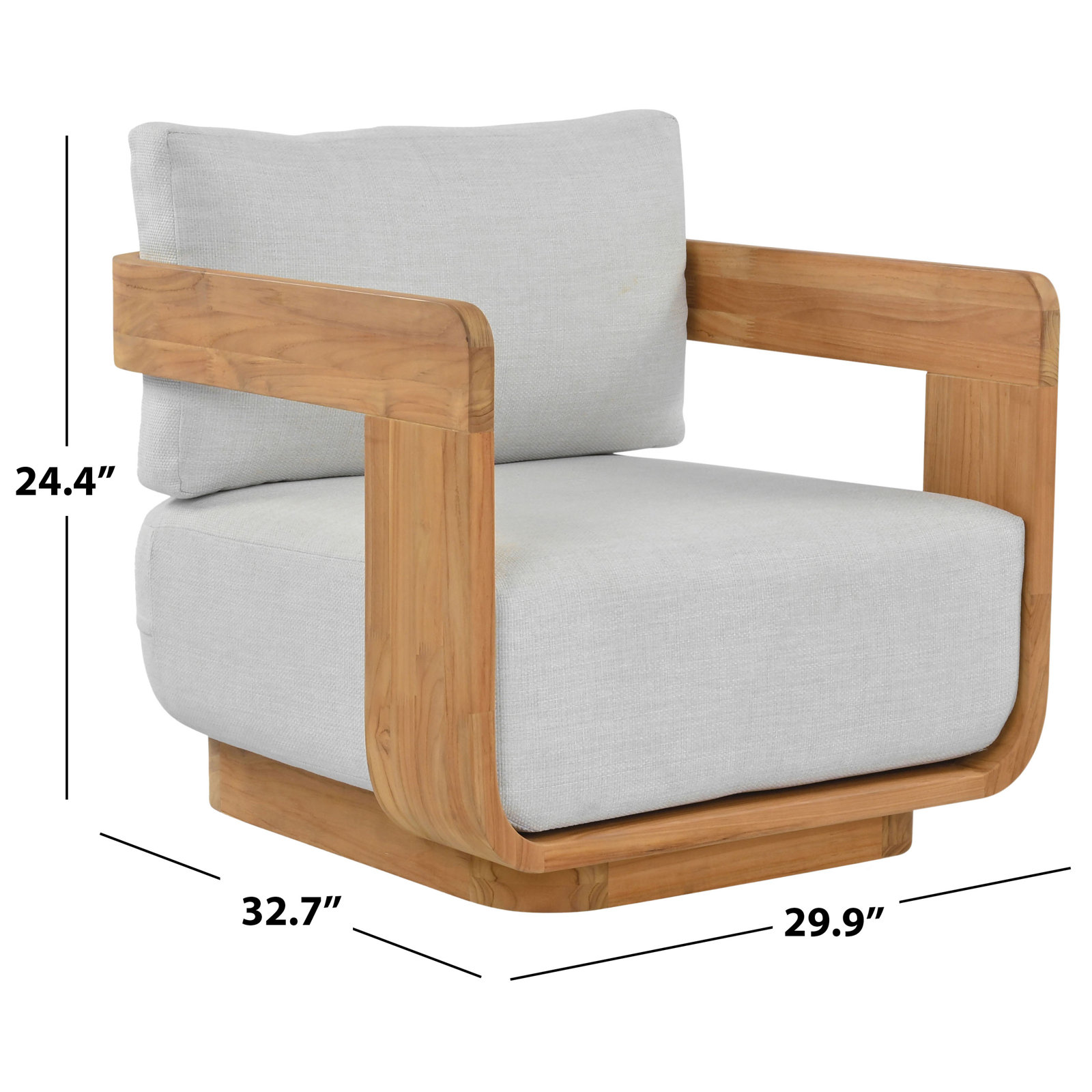 Leilani Teak Swivel Patio Chair