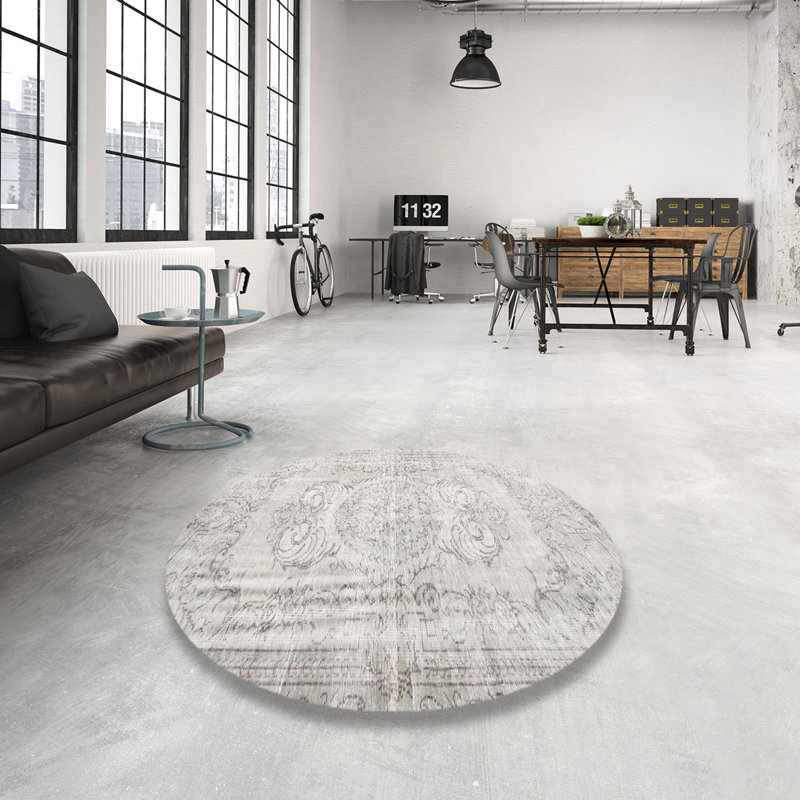 Manwe Oriental Indoor Rug, Round 5'