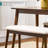 3-Piece Mid-Century Modern Wood Dining Kitc...