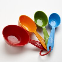 Braille Measuring Cups Red