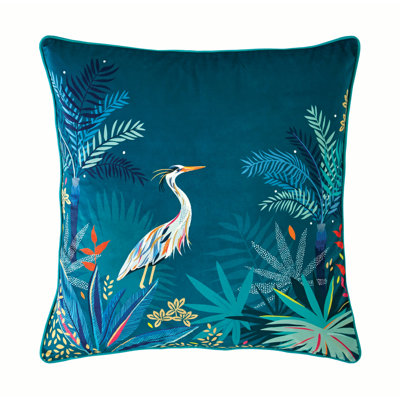 Heron Feathers Cushion With Filling