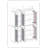 100% Solid Wood 48.5" Pantry China Cabinet with Frosted Glass Doors and Adjustable Shelves-1199738538