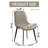 Modern Dining Chairs Set,PU Upholstered Kitchen Chairs Set