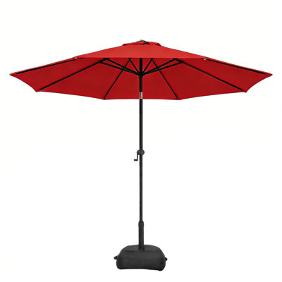 11 ft. Market Patio Umbrella with Base & Push Button Tilt