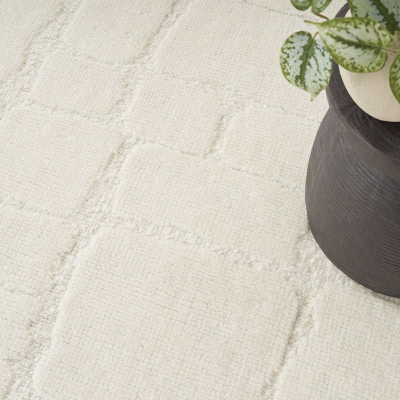 Nourison Tatevik 7'9" x 9'9" Ivory Modern Indoor Rug, Rectangle 7'9" x 9'9"