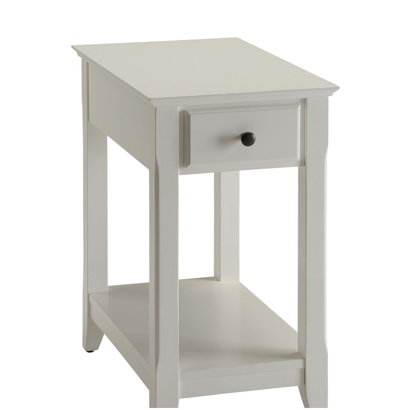 Table d'appoint Bertie avec finition blanche