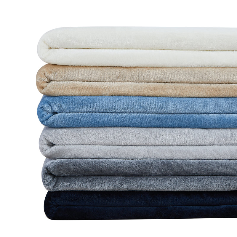 Jeté en sherpa surdimensionné et confortable Southshore Fine Linens, Jeté, Bleu marine