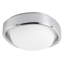 Pebble 8-in Silver dimmable LED Flush Mount-1996249238