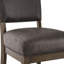 Chaise d'appoint en similicuir gris Metina (ensemble de 2)