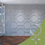 Grands panneaux muraux décoratifs en acrylique Bradley, l 40 7/8 po x H 23 3/8 po x T 1/8 po, miroir argenté-868039024-868039031