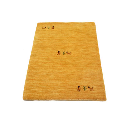 Tapis Gabbeh tissé à la main sans perte, 100% laine, de couleur unie, résistant à la décoloration et aux taches, durable
