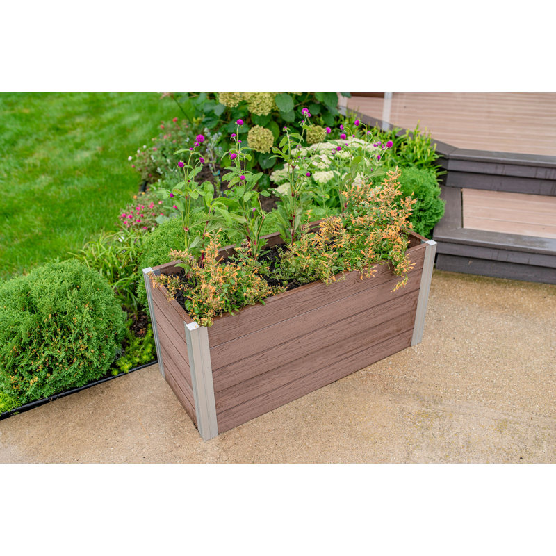 Urbana Planter Box, Light Brown, 18" H x 39" W x 16" D