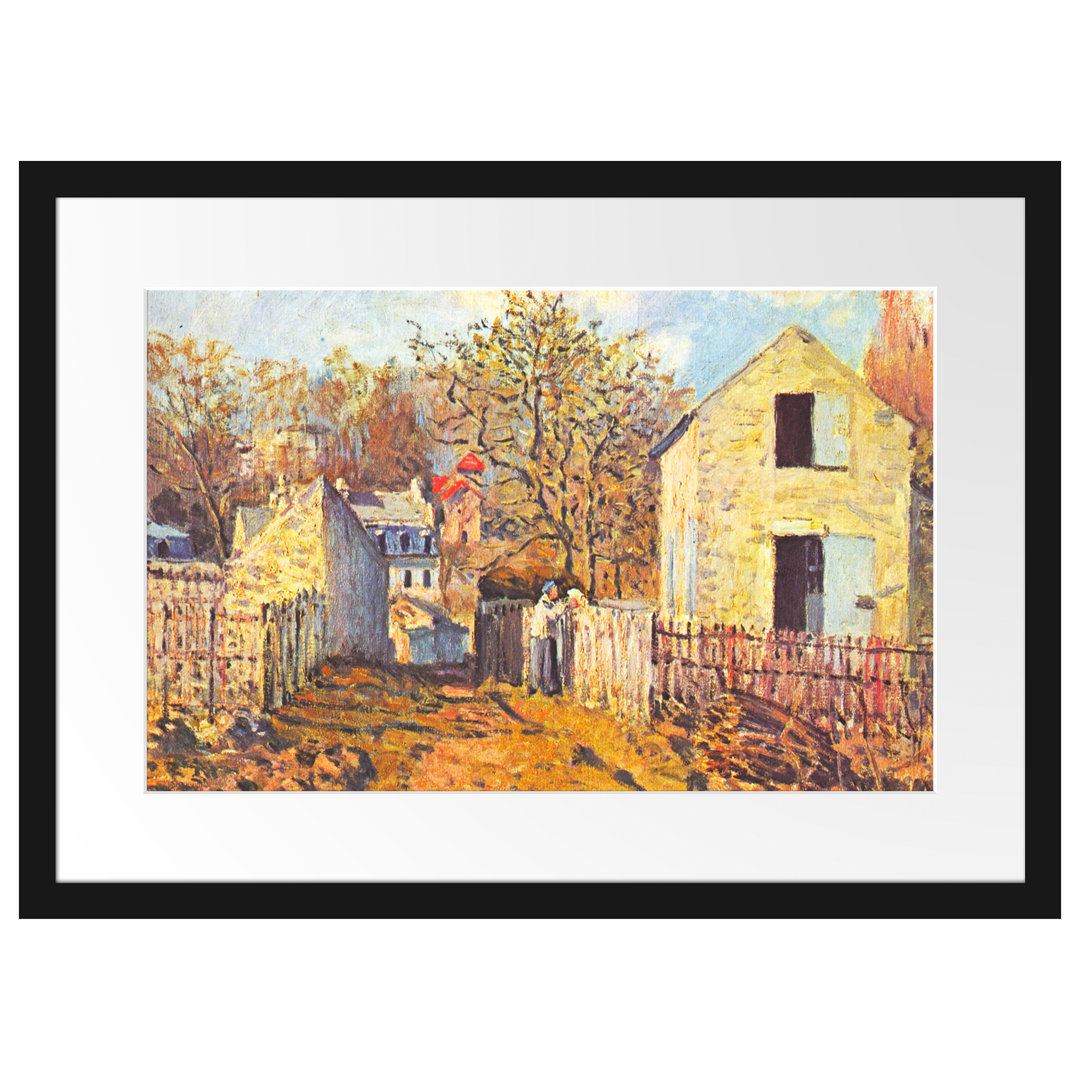 Gerahmter Kunstdruck Village de Voisins von Alfred Sisley