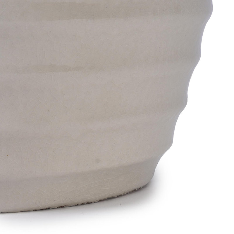 Pot de fleurs en céramique de haute qualité, Blanc lait