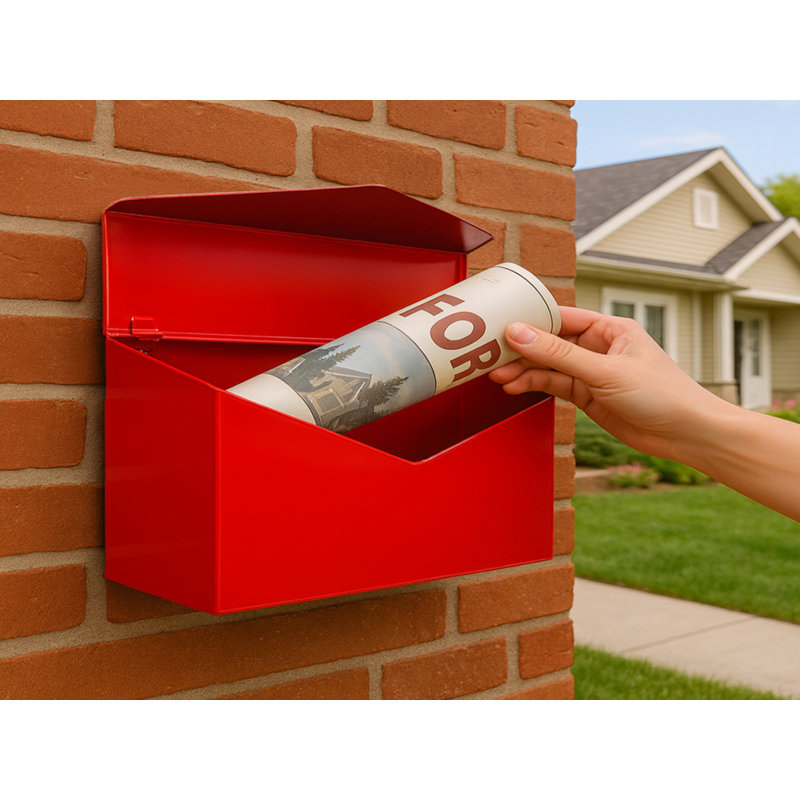Envelope Steel Wall Mounted Mailbox