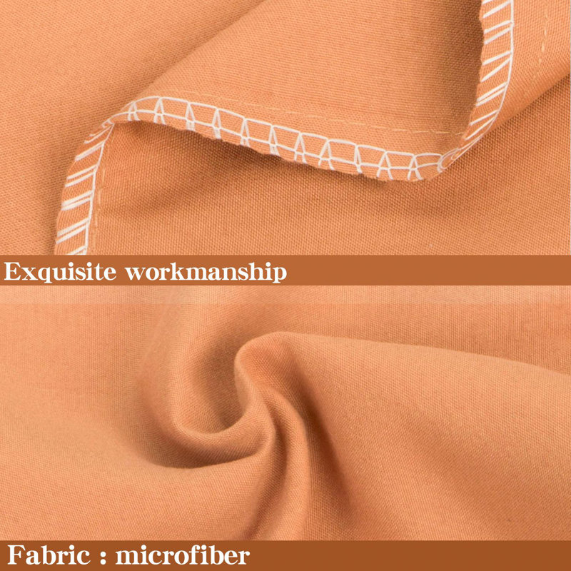 Luxe Microfiber Cover Body Pillow, Palm Orange