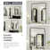 Iron Rectangular Round Corner Frame Bathroom Vanity Mirror Wall Mounted Mirror