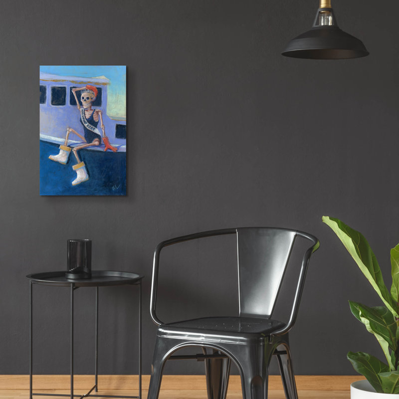 "Miss Shrimp Boat" par Marie Marfia Fine Art, H 24 po x l 16 po x P 0,2 po