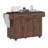 Kitchen Island With Trash Can Storage Cabinet, Kitchen Cart With Drop Leaf, Spice Rack, Towel Rack And Drawer, Rolling Kitchen Island On Wheels With Adjustable Shelf, Walnut Brown-548765601