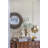 Gold Aluminum Pillar Holder With Abstract Lady Design-312077233
