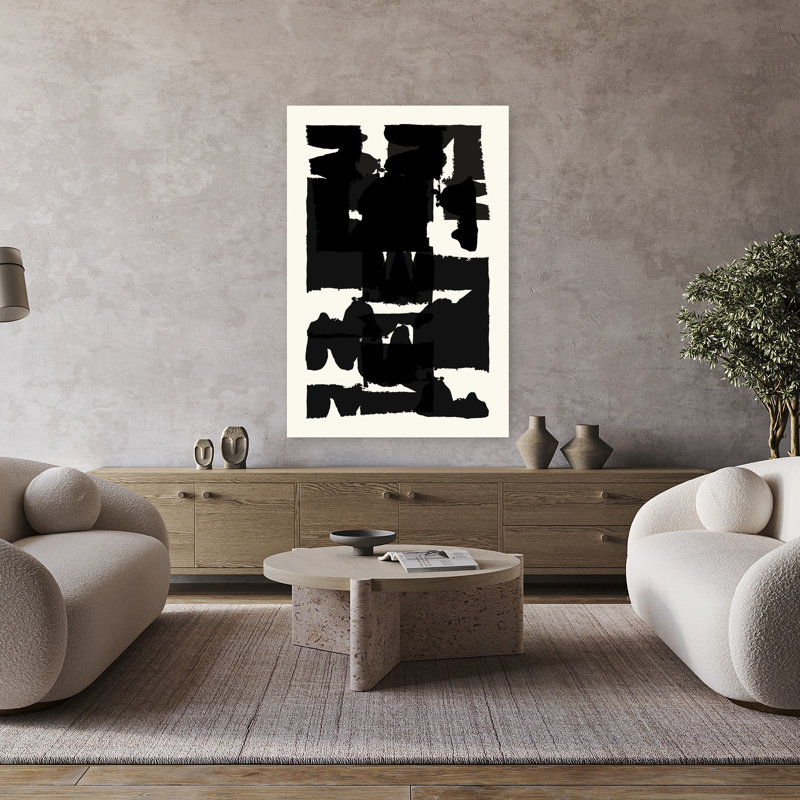 Art contemporain, art contemporain abstrait, H 48 po x l 32 po