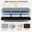 Tri-fold 4'' Memory Foam Mattress, Foldable Futon Mattress with Washable Cover, Extra Support Portable Murphy Bed Mattress-258965340