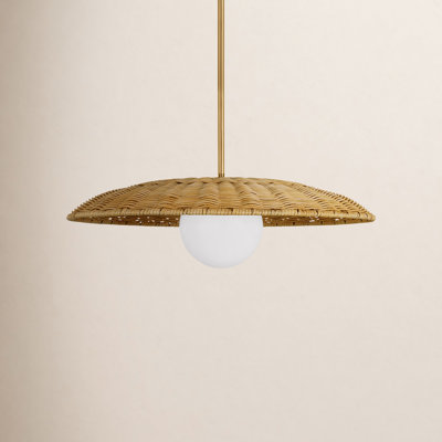Charlize Single Light Rattan Pendant