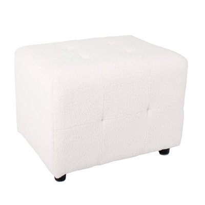 Dinnah 60Cm Wide Rectangle Solid Colour Ottoman