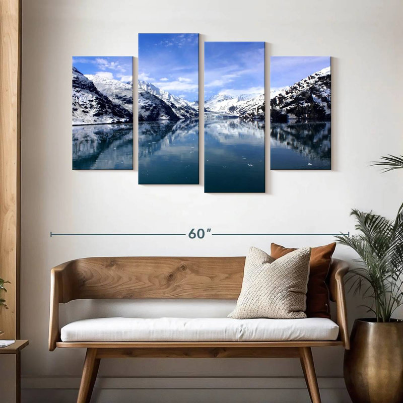 Alvord Glacier Bay, matin d'hiver, H 32 po x l 52 po