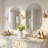 Beveled Frameless Wall Mirror Bathroom Vanity Mirror-2008049259