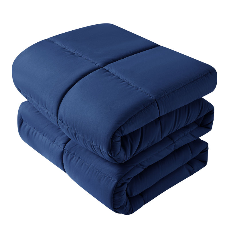 Édredon en microfibre , Bleu marine, Édredon très grand