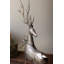  Ensemble de deux figurines rustiques en métal vieilli - H 32 po