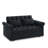 Velvet Tufted Convertible Sleeper Sofa Bed With 2 Pillows, 3 In 1 Pull Out Futon Sofa Bed With Adjustable Backrest, Ideal For Small Spaces & Guests!-1981856905